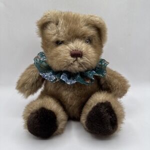 Russ Berrie Plush Picadilly Bear Caress Soft Pets 8" Sitting Stuffed Animal Toy